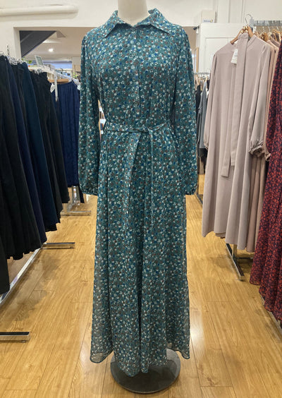 Floral Dress - Turquoise