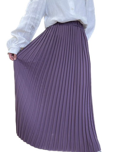 Pleated Skirt - Purple