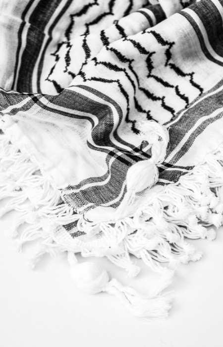 Black & White Hirbawi® Kufiyeh - Made in Palestine