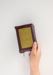 Pocket Sized Qur'an with Zip Cover- Arabic with English translation, Saheeh International version