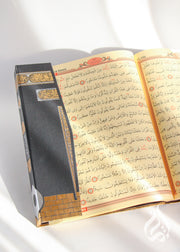 Qur'an - Arabic only with QR code recitation & translation, Ka'bah door cover, Large