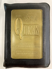 Pocket Sized Qur'an with Zip Cover- Arabic with English translation, Saheeh International version
