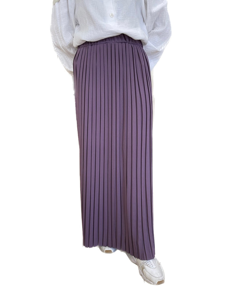 Pleated Skirt - Purple