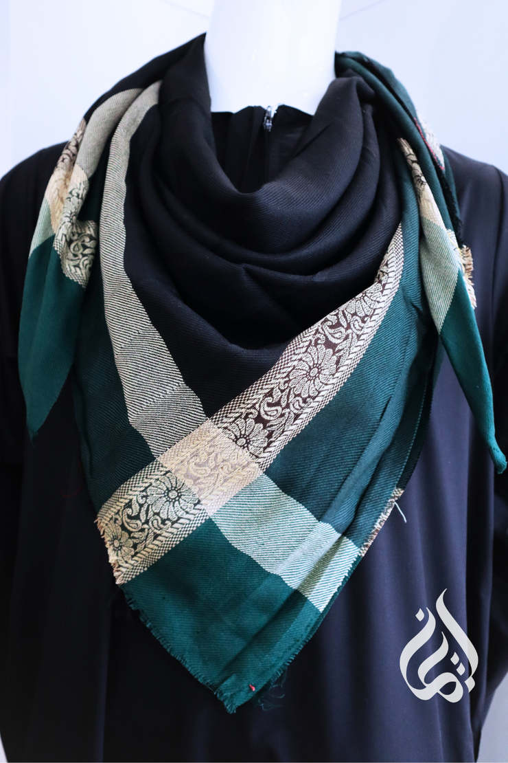 Kufiye Scarf (No Tassle) - Black Base