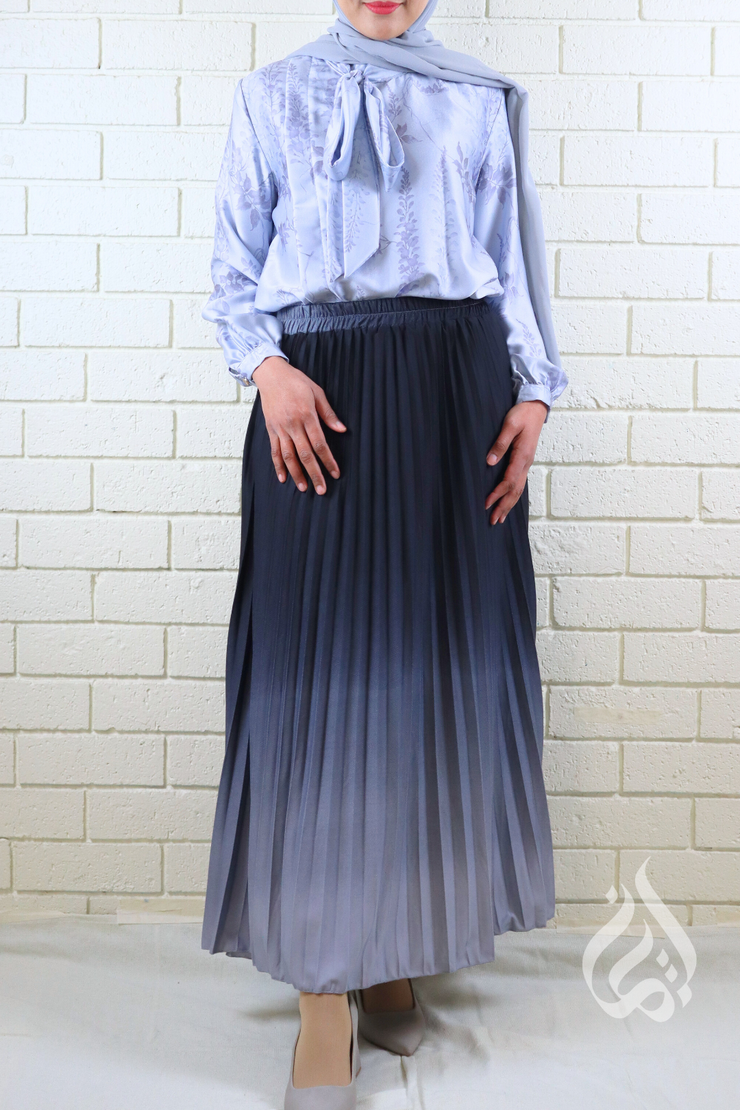 Ombre Pleated Skirt