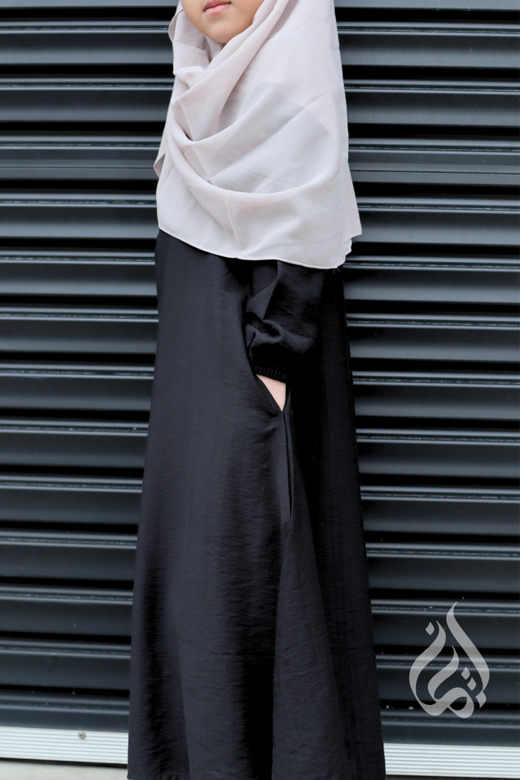 Girls Maxi Dress  - Black