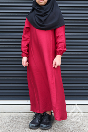 Girls Maxi Dress  - Maroon