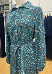 Floral Dress - Turquoise