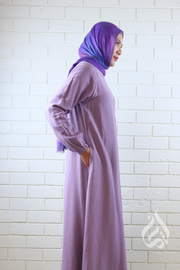 Plain Classic Dress - Lavender