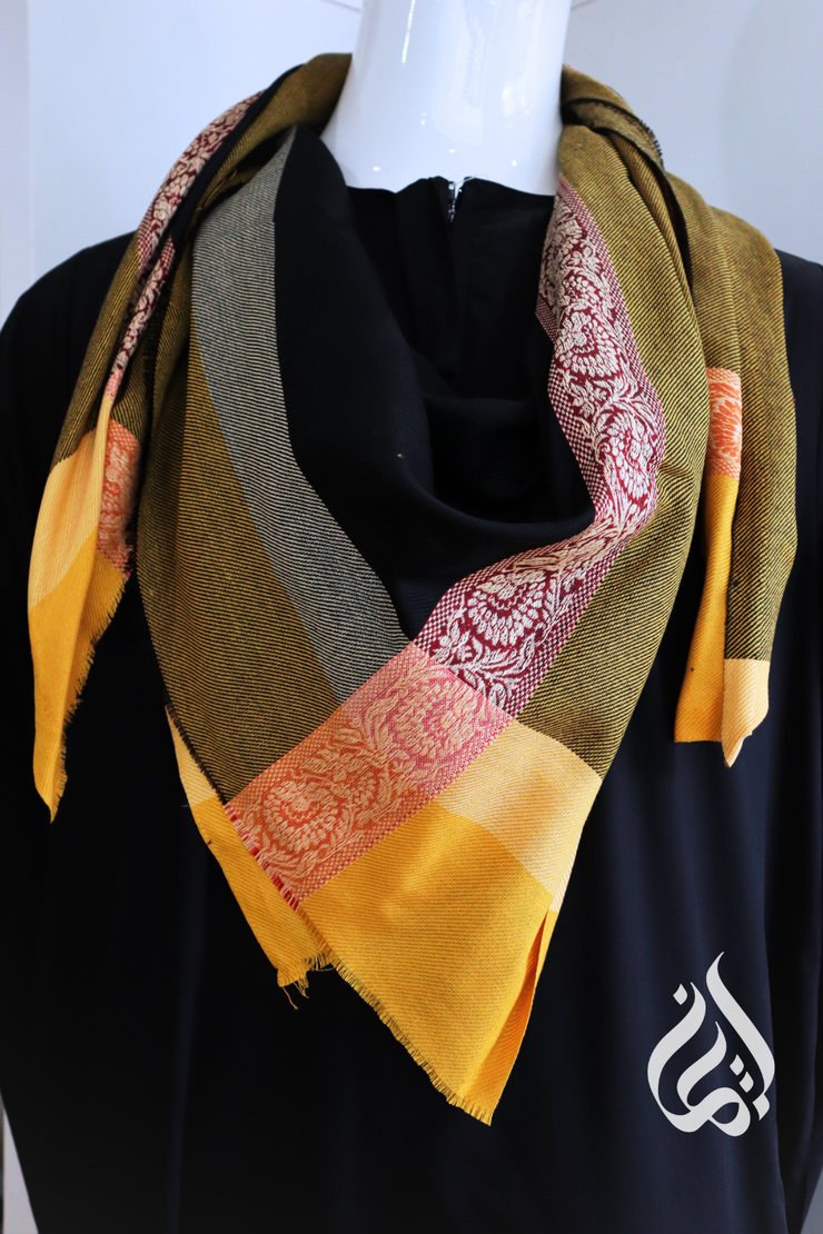 Kufiye Scarf (No Tassle) - Black Base