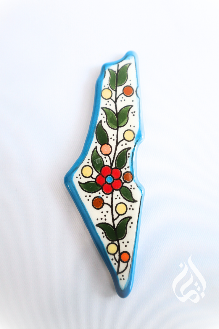 Palestinian Map Fridge Magnet
