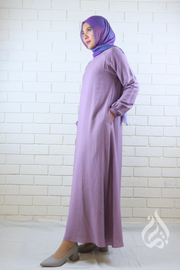 Plain Classic Dress - Lavender