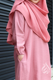 Girls Maxi Dress  - Dusty Pink