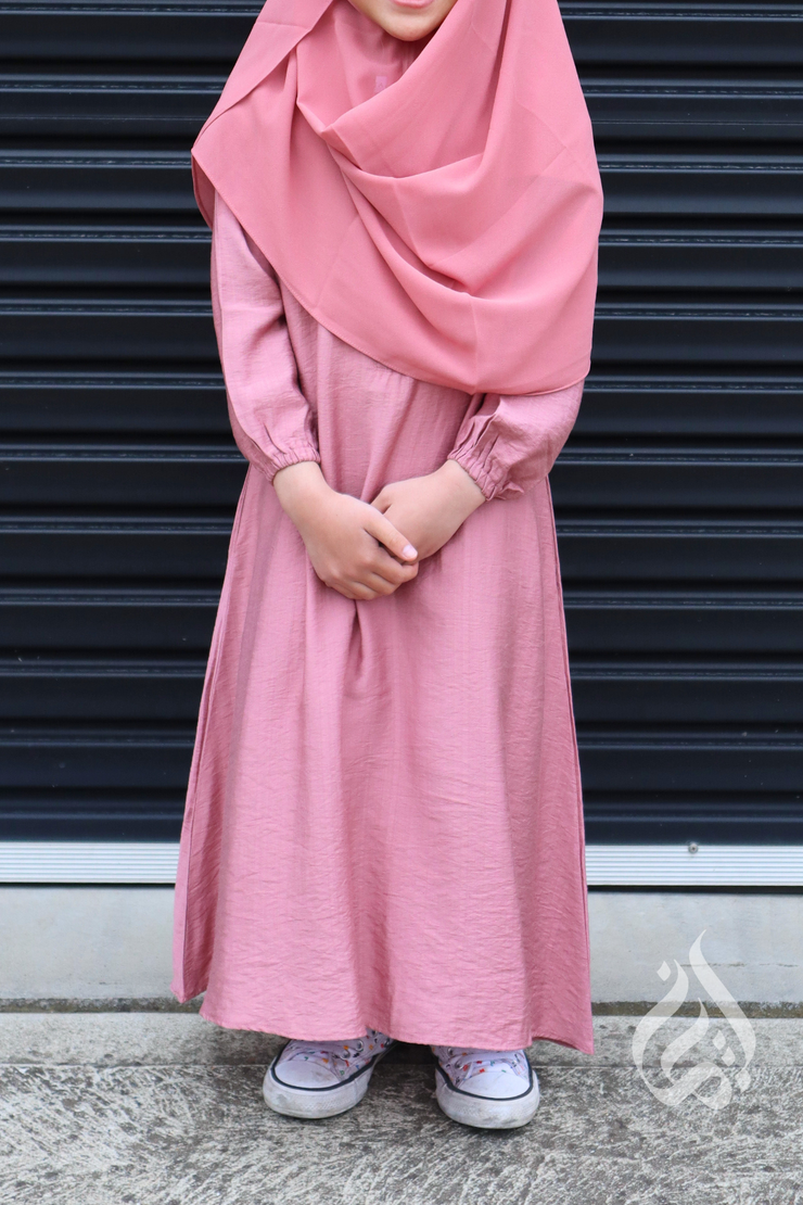 Girls Maxi Dress  - Dusty Pink