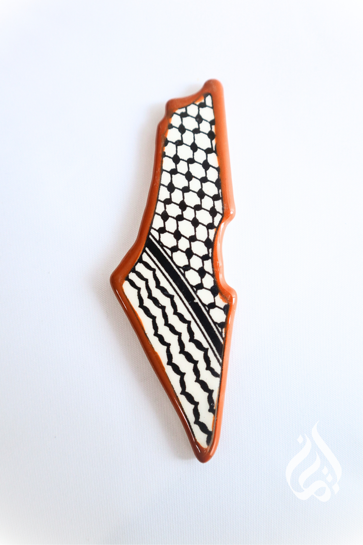Palestinian Map Fridge Magnet
