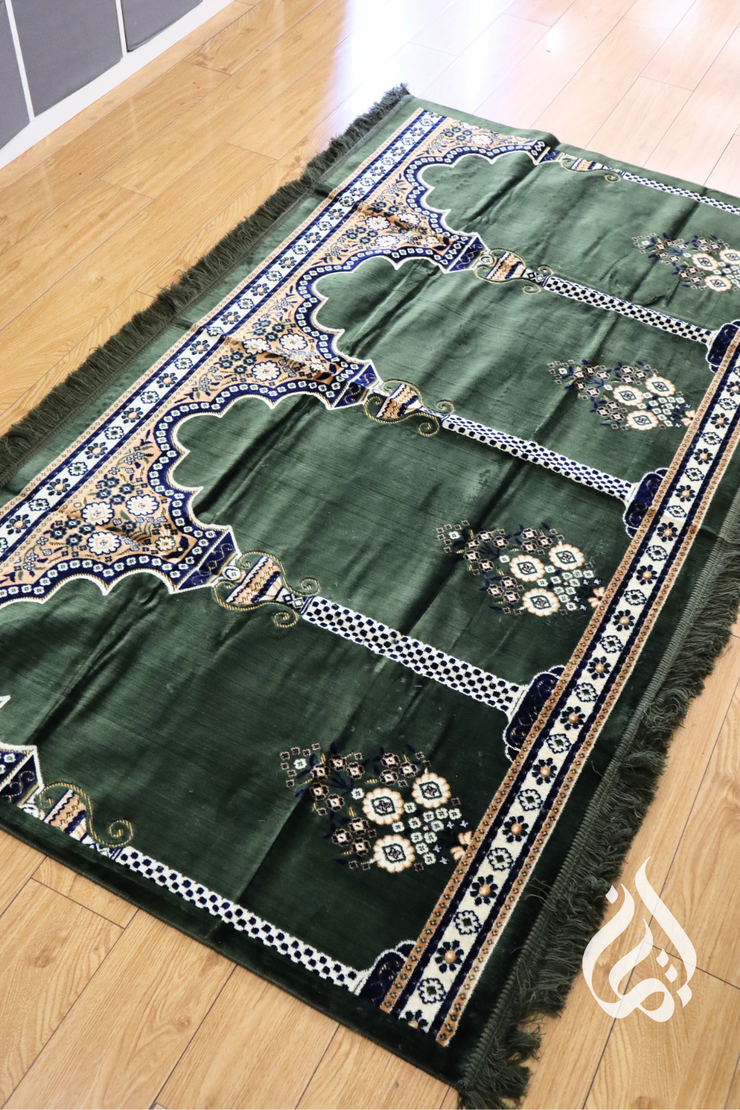 Prayer Mat - Multi fits 3-5 people (Green)