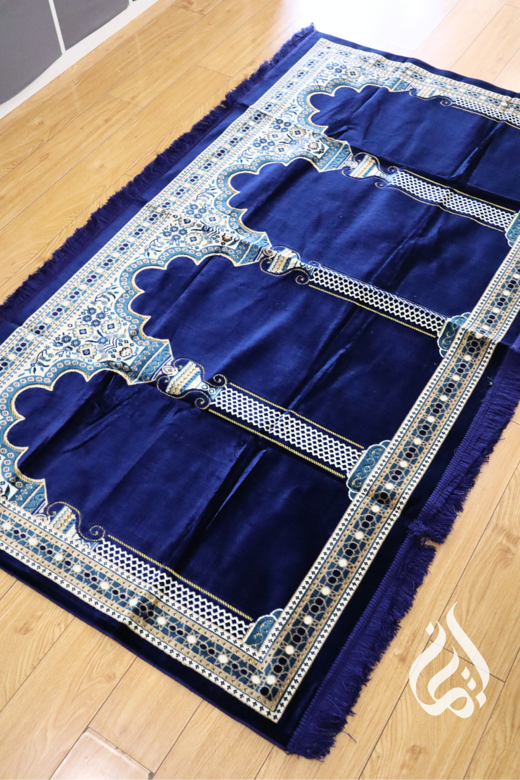 Prayer Mat - Multi fits 3-5 people (Blue)