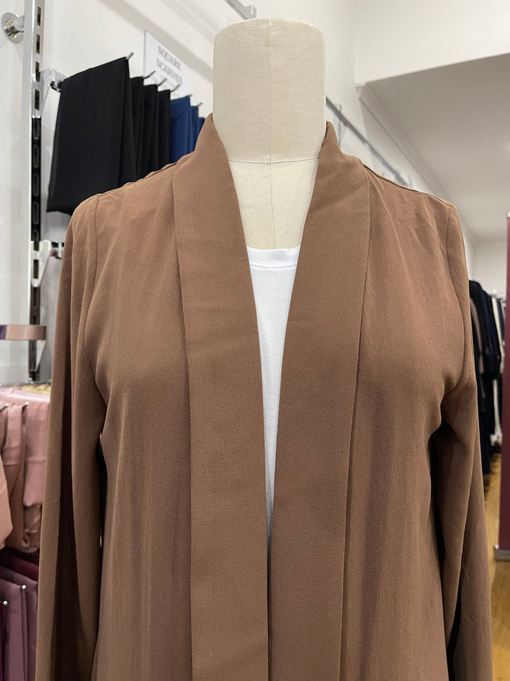 Cuffed Sleeve Cardie - Caramel