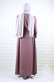Classic Buttoned Dress - Mauve