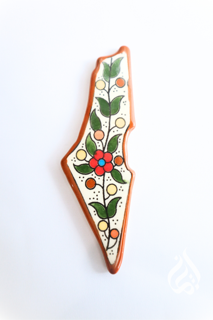 Palestinian Map Fridge Magnet