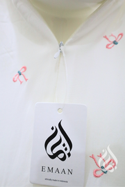 Cotton Prayer Outfit - Ribbon Embroidery (Multicolour)
