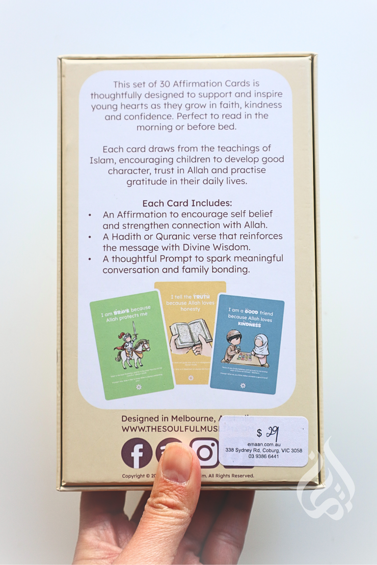 Kids Islamic Affirmation Cards