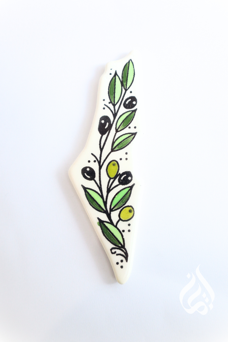 Palestinian Map Fridge Magnet