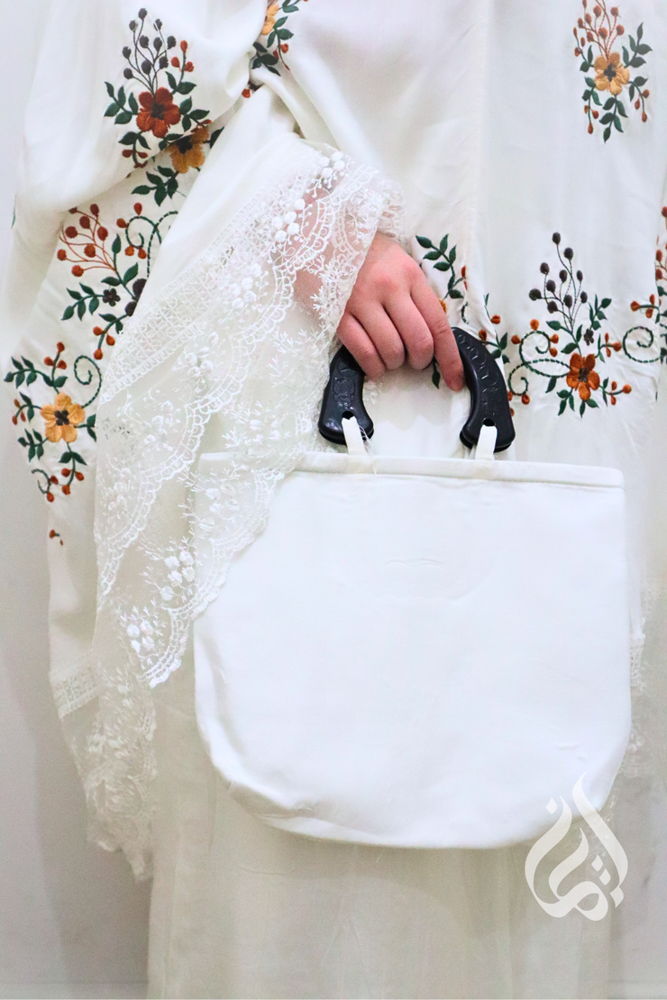 Cotton Prayer Outfit - Floral Lace