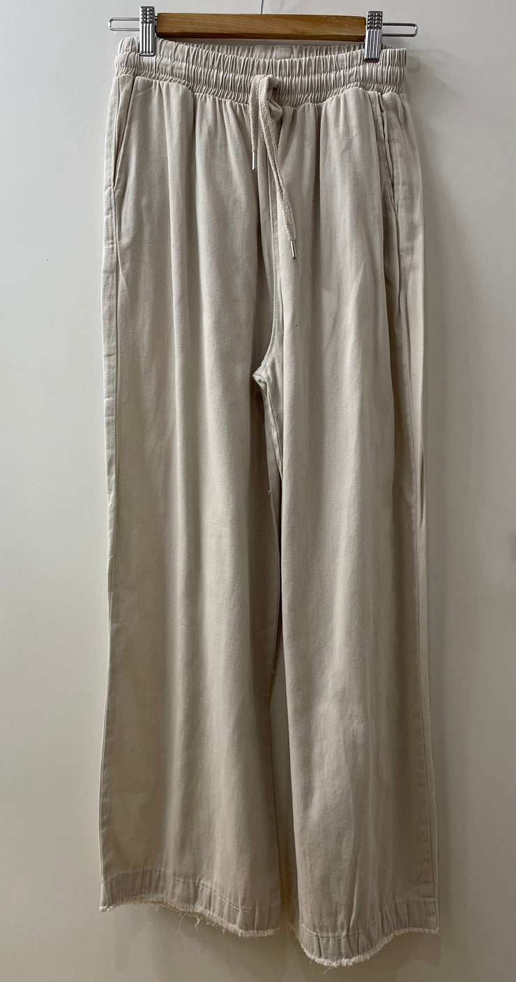 Cotton Pants - Beige