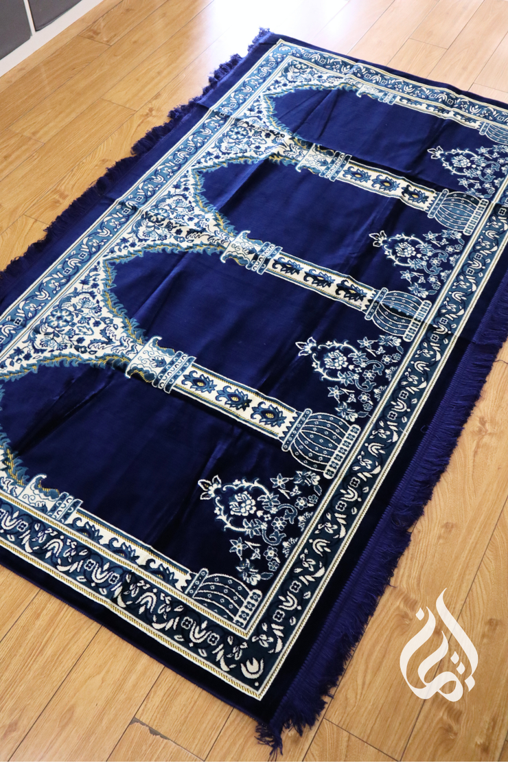 Prayer Mat - Multi fits 3-5 people (Blue)