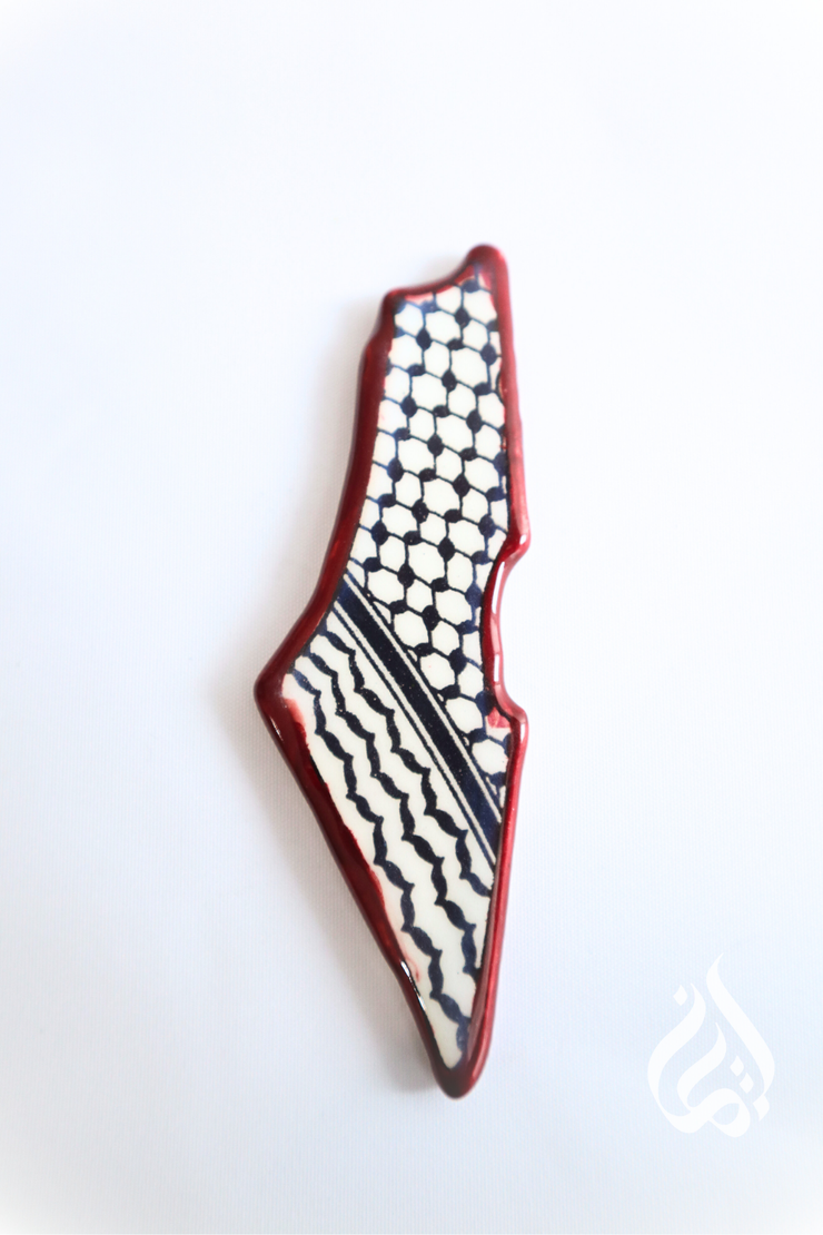 Palestinian Map Fridge Magnet
