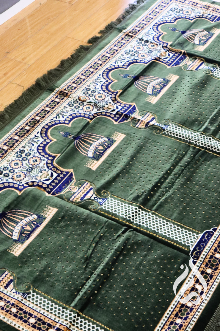 Prayer Mat - Multi fits 3-5 people (Green)
