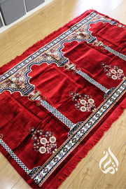 Prayer Mat - Multi fits 3-5 people (Red)