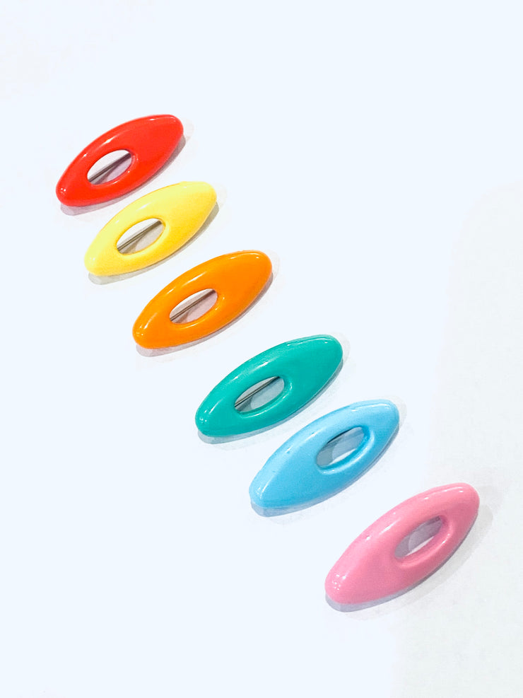 Pack of Scarf Oval Pin - Multi colour