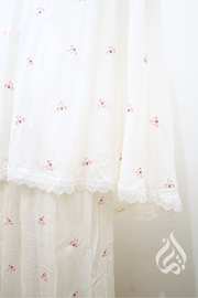 Cotton Prayer Outfit - Ribbon Embroidery (Multicolour)