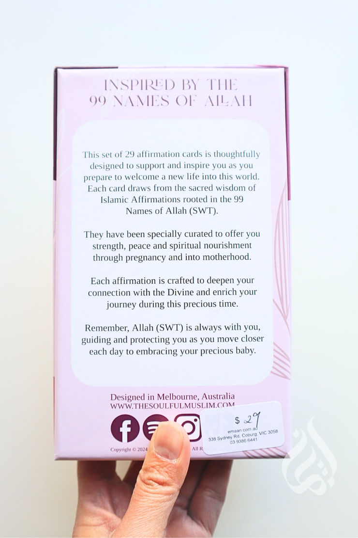 Islamic Pregnancy Affirmation Cards