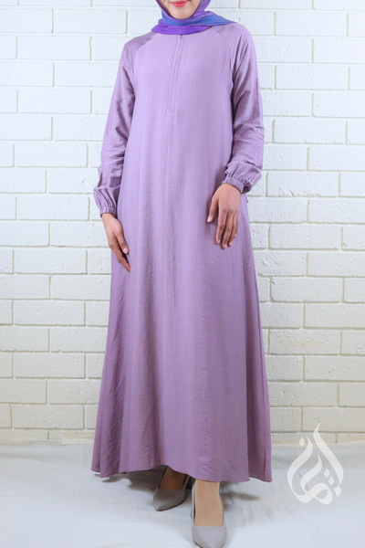 Plain Classic Dress - Lavender