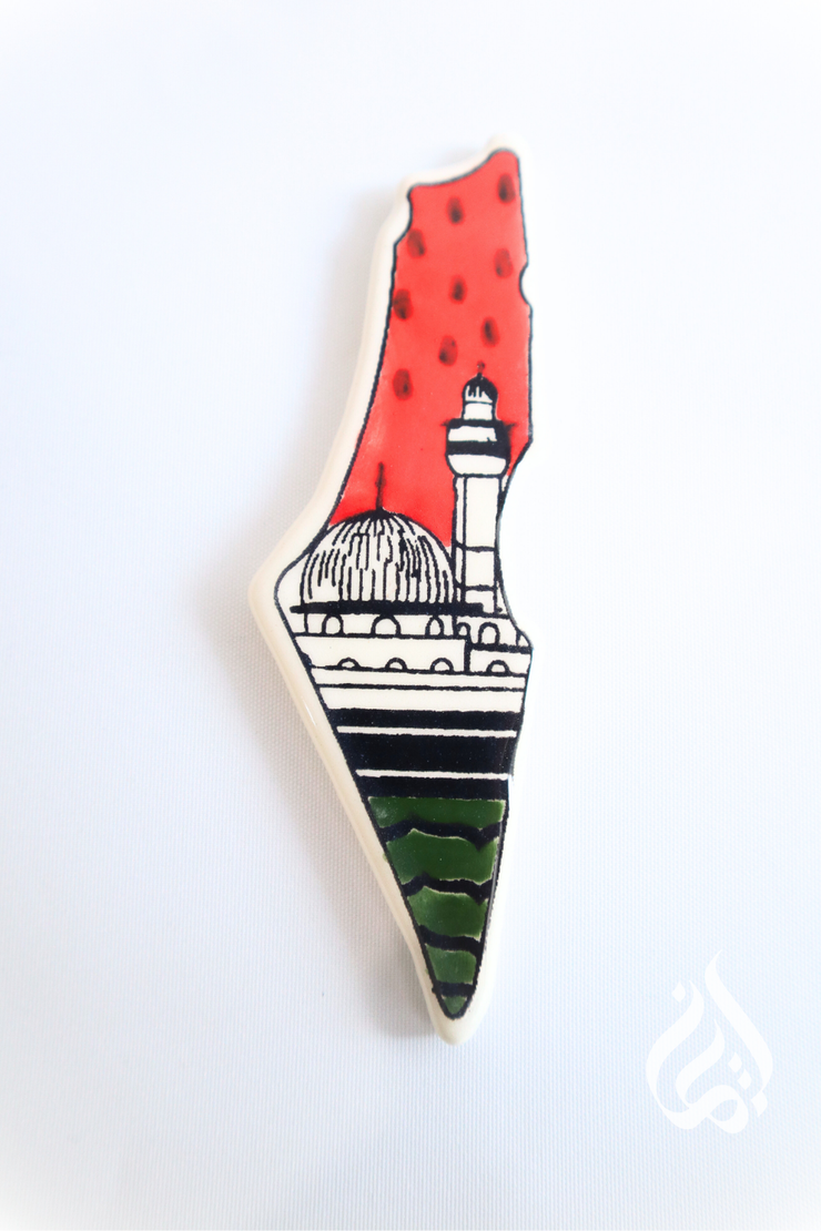 Palestinian Map Fridge Magnet