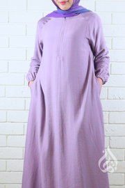 Plain Classic Dress - Lavender