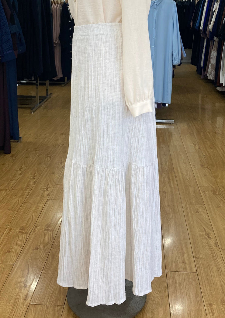 Tiered Maxi Skirt - Cream