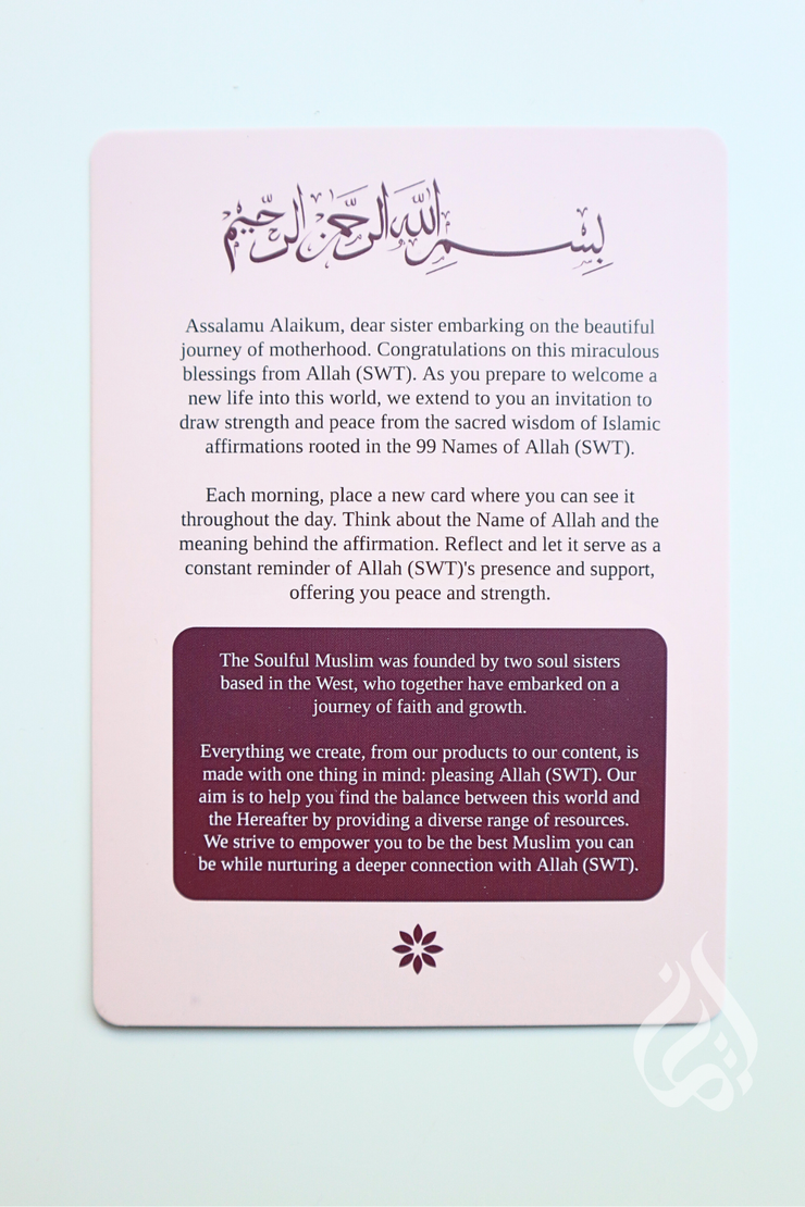 Islamic Pregnancy Affirmation Cards
