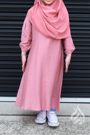 Girls Maxi Dress  - Dusty Pink