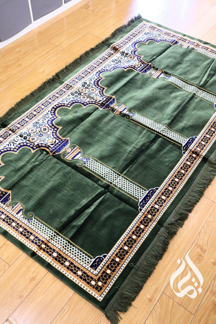 Prayer Mat - Multi fits 3-5 people (Green)