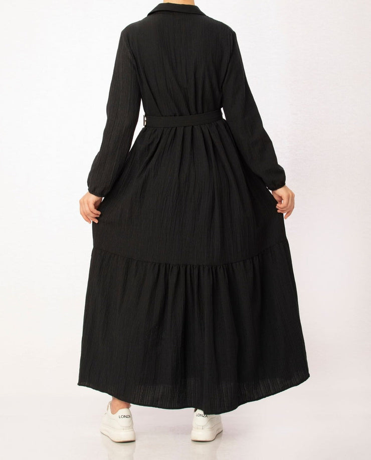 Tiered Dress - Black