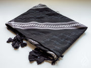 Kufiyeh Scarf (Blacks with Minor Coloured Details)