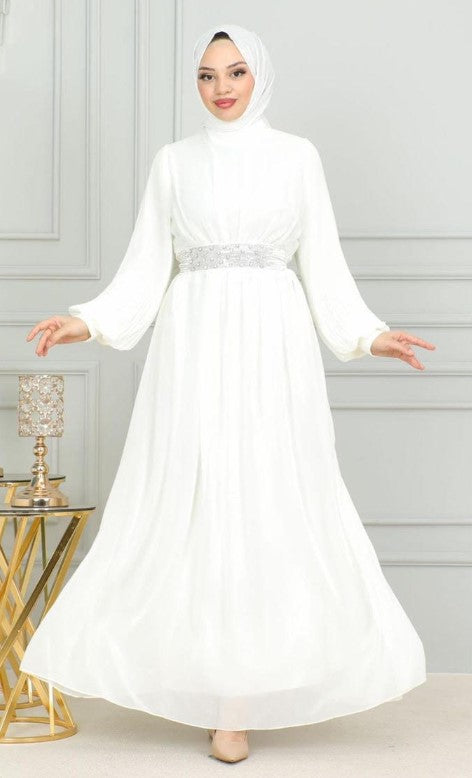 Dalia Formal Dress - White
