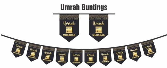 Umrah Mubarak Wall Decorations Bunting