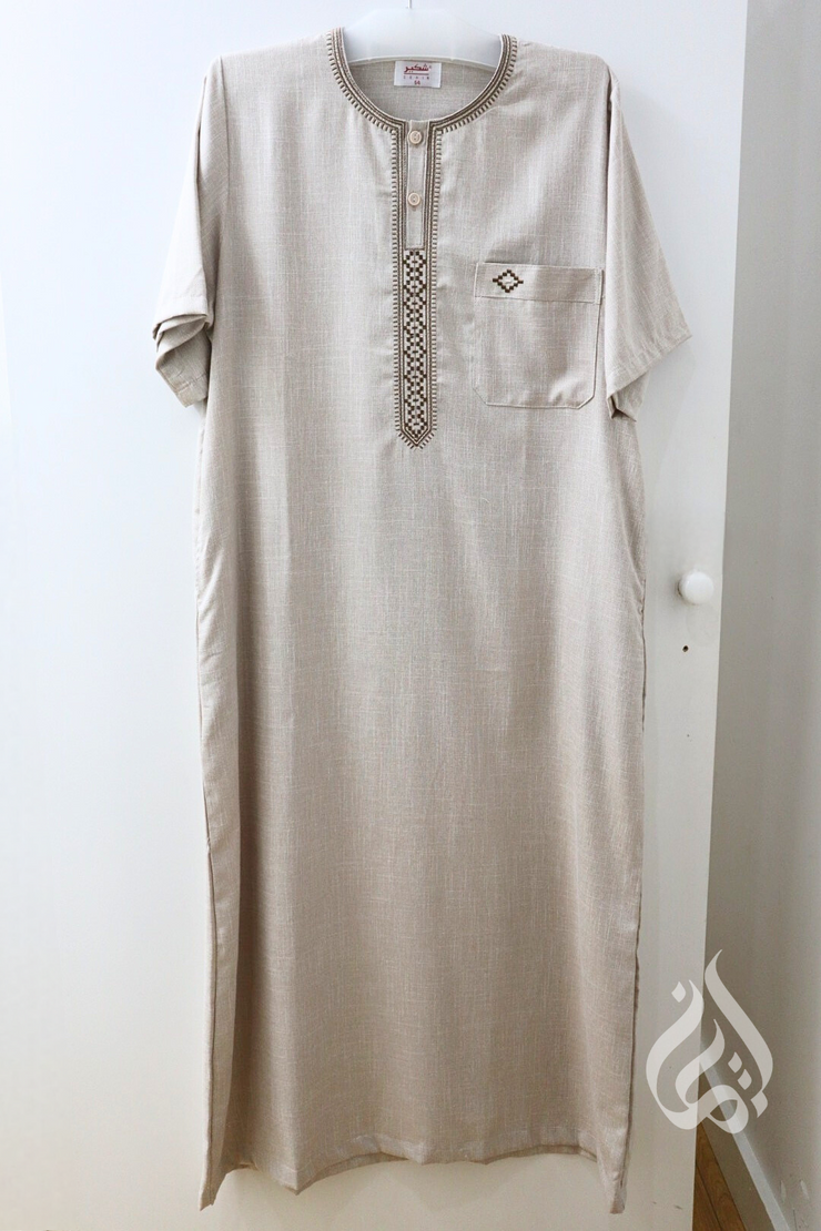 Men's Jalabiya - Short Sleeve