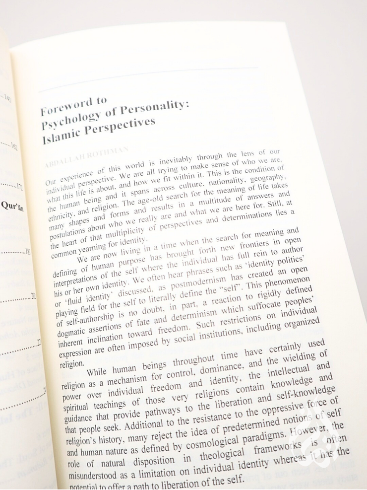 Psychology of Personality: Islamic Perspectives