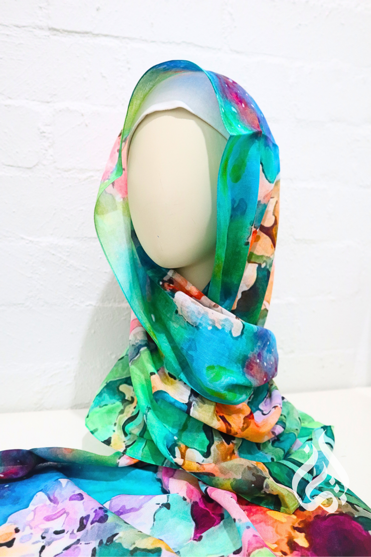 Cotton Modal Scarf - Patterned